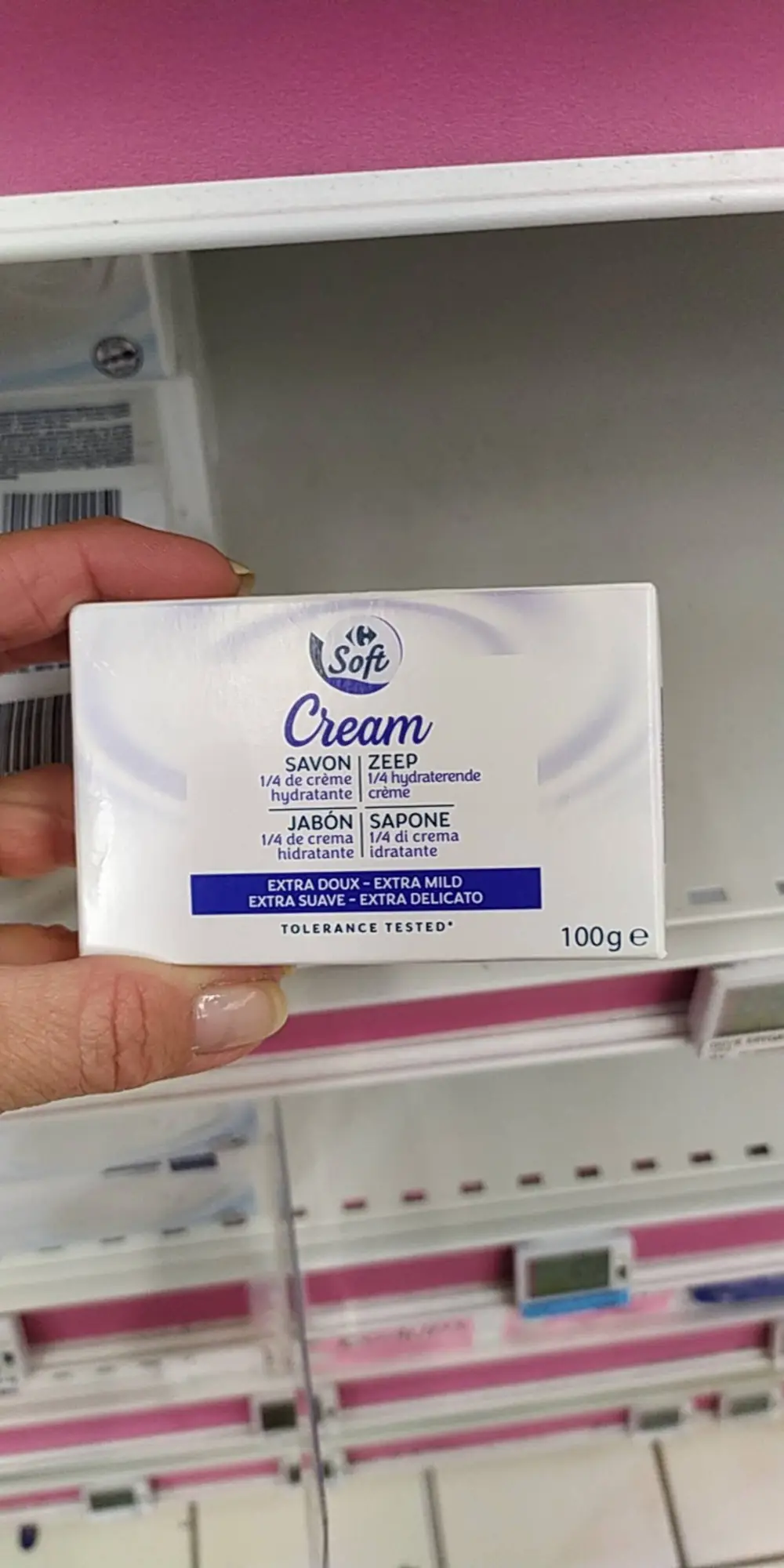 CARREFOUR SOFT - Cream - Savon extra doux