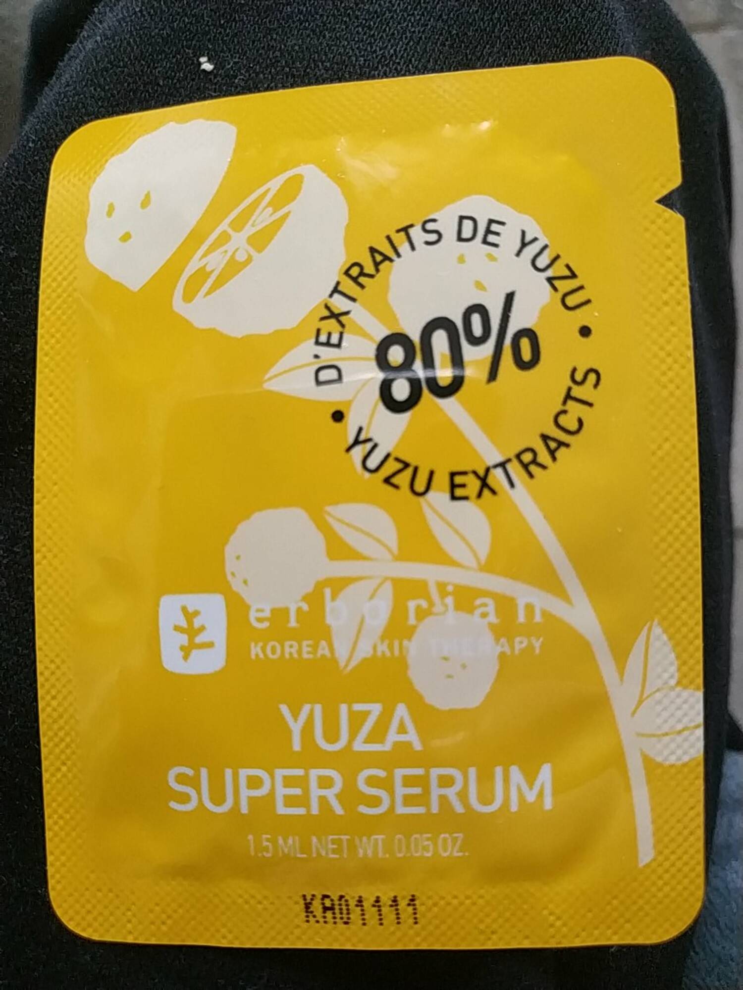 ERBORIAN - Yuzu super serum