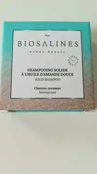 BIO-SALINES - Shampooing solide à l'huile d'amande douce