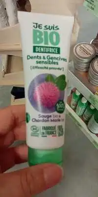 JE SUIS BIO - Dentifrice - Dents & gencives sensibles