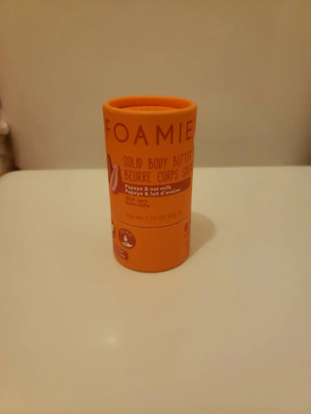 FOAMIE - Beurre corps solide papaye & lait d'avoine