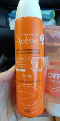 AVÈNE - Eau thermale - Spray très haute protection SPF 50+