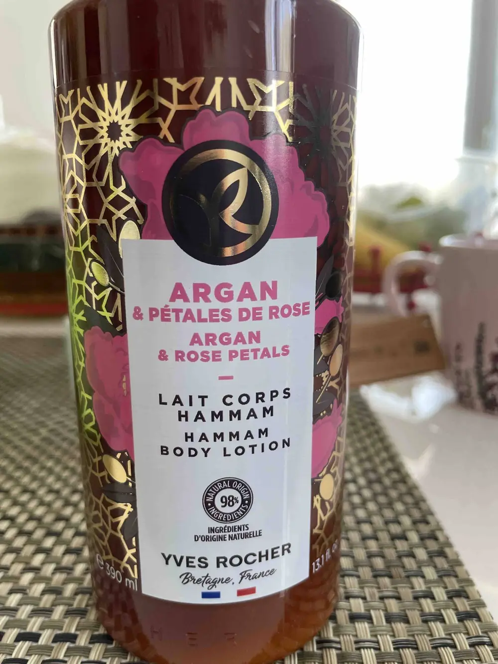 YVES ROCHER - Argan & pétales de rose - Lait corps hammam