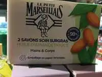 LE PETIT MARSEILLAIS - 2 savons soin surgrad