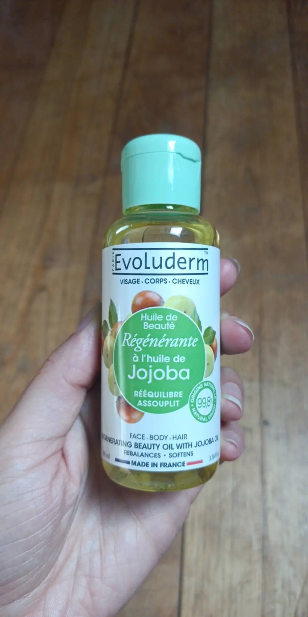 EVOLUDERM - Jojoba - Huile de beauté régénérante 