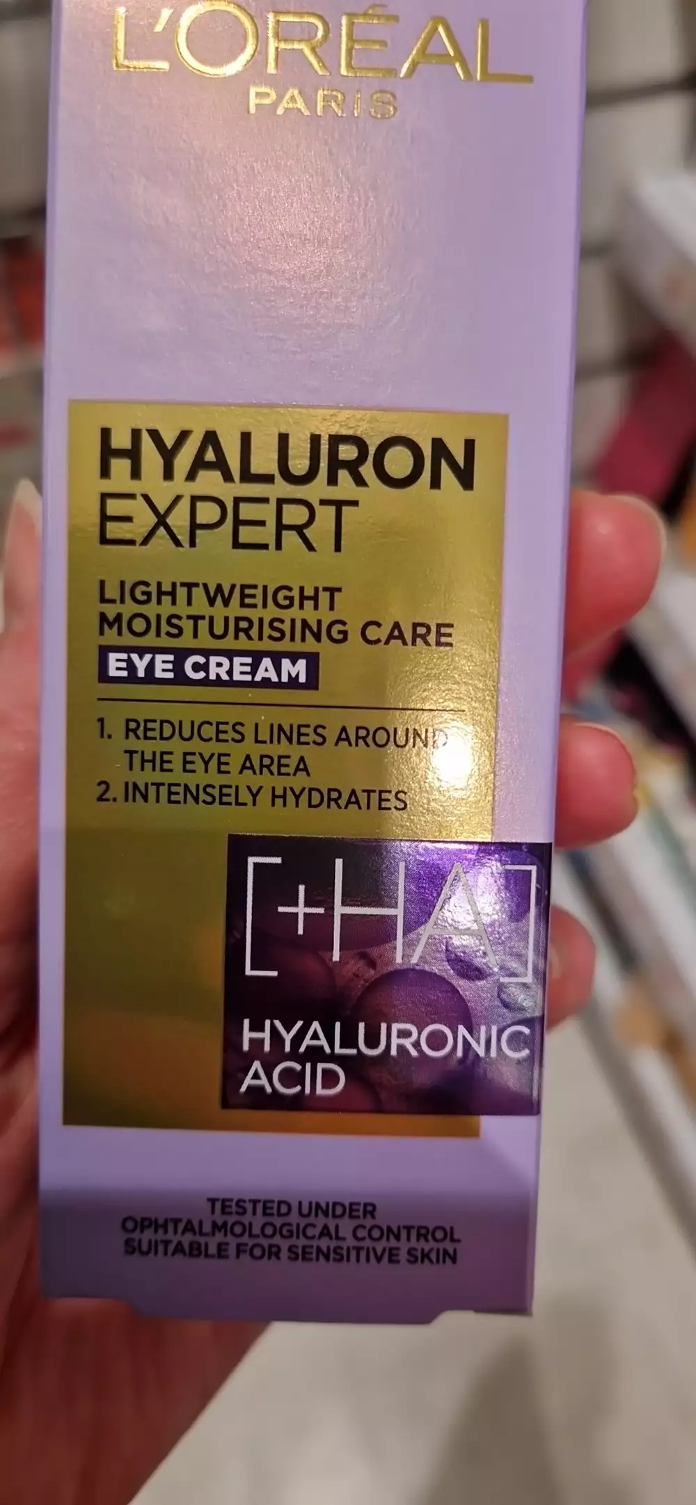 L'ORÉAL PARIS - Hyaluron expert - Lightweight moisturising care eye cream