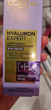L'ORÉAL PARIS - Hyaluron expert - Lightweight moisturising care eye cream