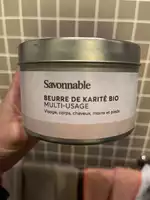 SAVONNABLE - Beurre de karité bio multi-usage
