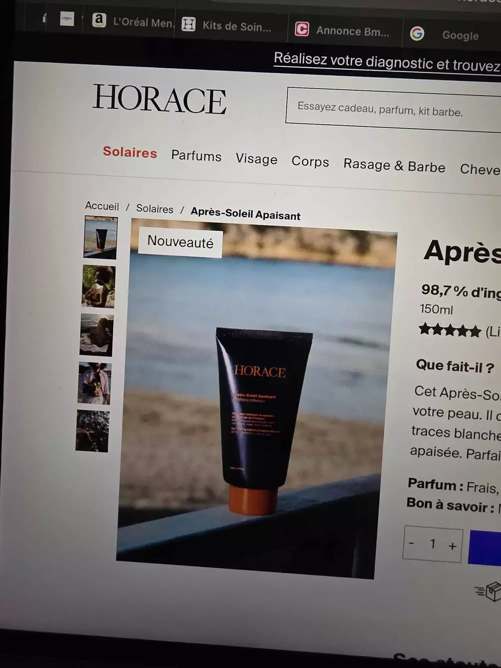 HORACE - Après-soleil apaisant 