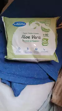 SUBLIMO - Papier toilette humide aloe vera