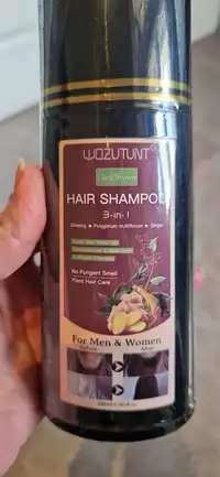 WOZUTUNT - Dark brown - Hair shampoo 3-in-1