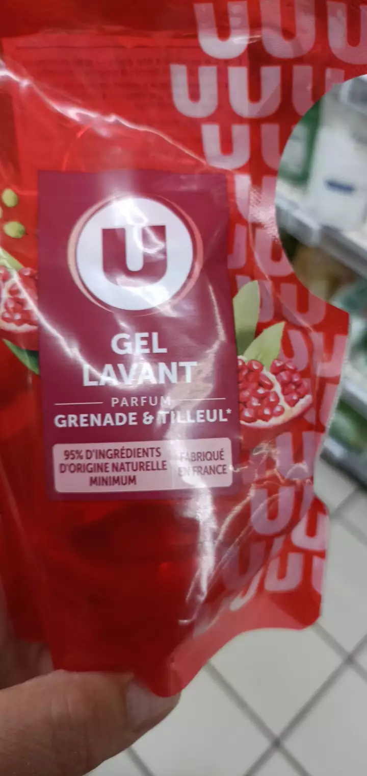 U - Gel lavant parfum grenade & tilleul