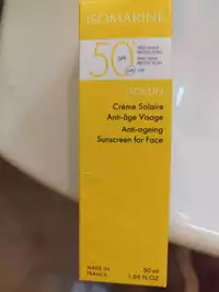 ISOMARINE - Isosun - Crème solaire anti-âge visage SPF50+