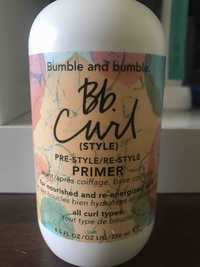 BUMBLE AND BUMBLE - Bb. curl style - avant-après coiffage