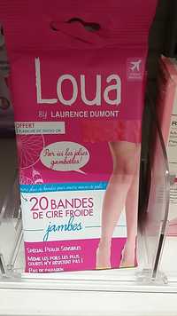 LAURENCE DUMONT - Loua 20 bandes de cire froide jambes