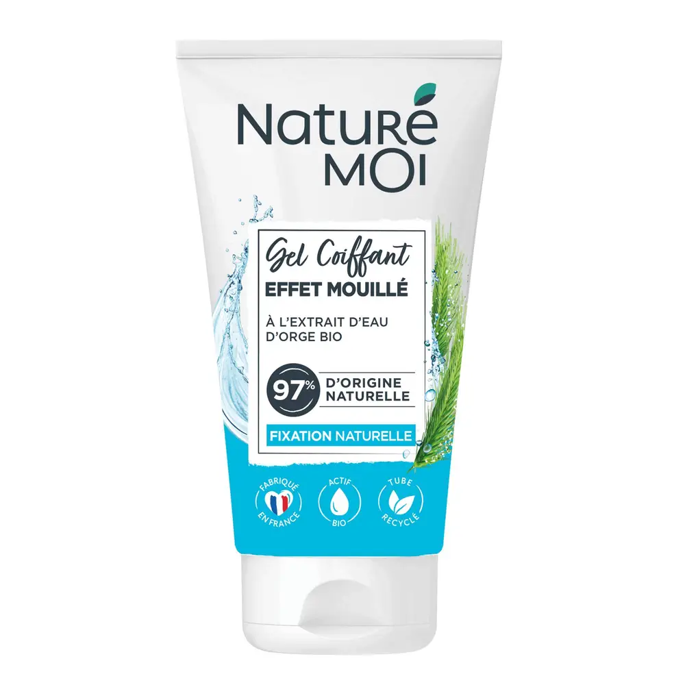 NATURÉ MOI  - Gel coiffant effet mouillé à l'extrait d'eau d'orge bio