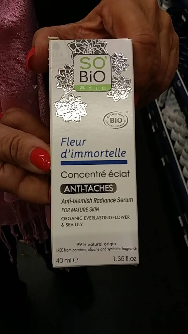 SO'BIO ÉTIC - Fleur d'immortelle concentré éclat anti-tâches