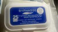 BYPHASSE - Waterproof - 25 Lingettes démaquillantes peaux sensibles 