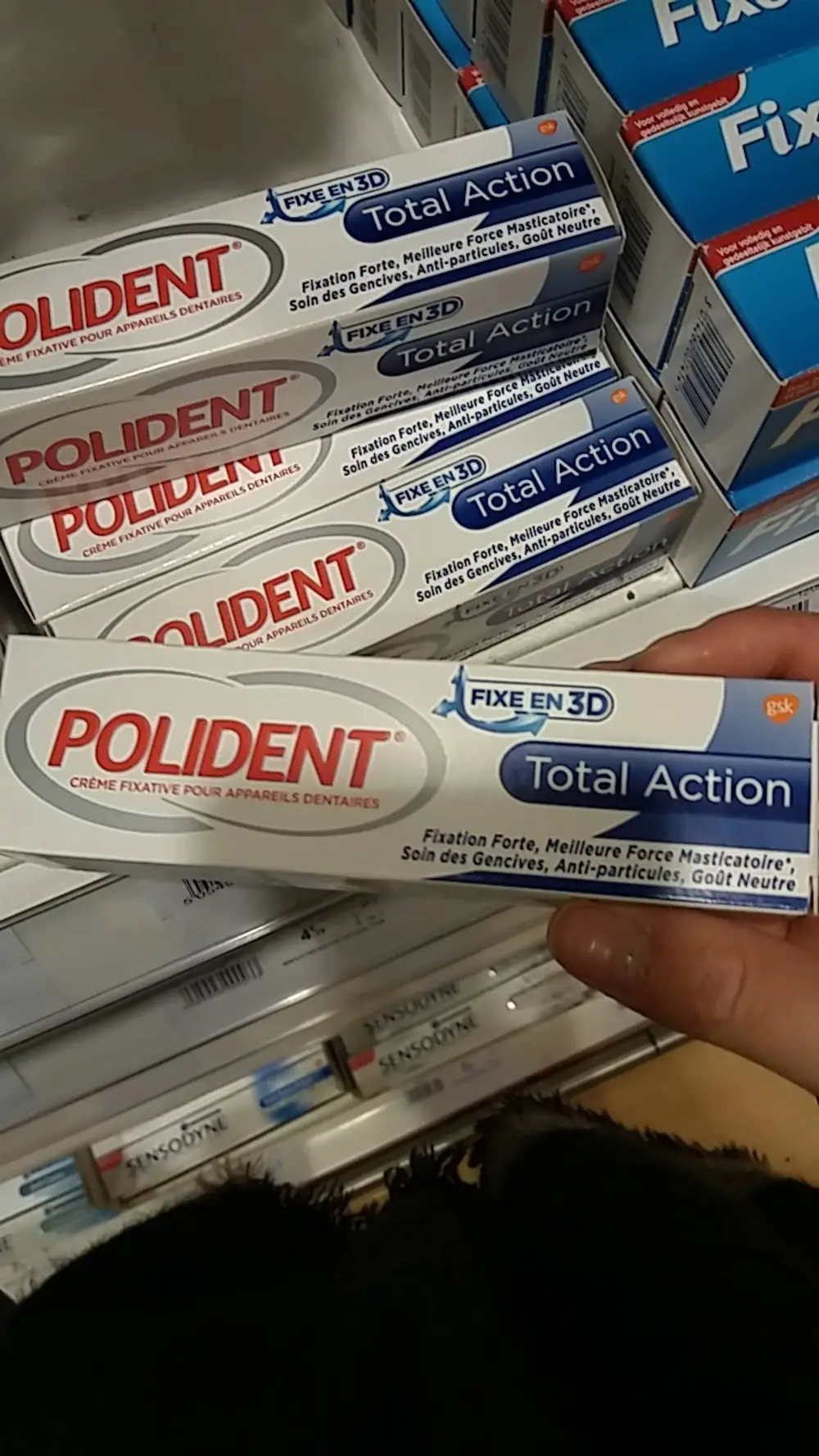 POLIDENT - Total action crème fixative 3D