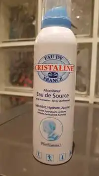 CRISTALINE - Atomiseur - Eau de source - Rafraîchit, hydrate, apaise