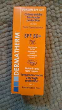 DERMATHERM - Pursun Spf 50+ - Crème solaire
