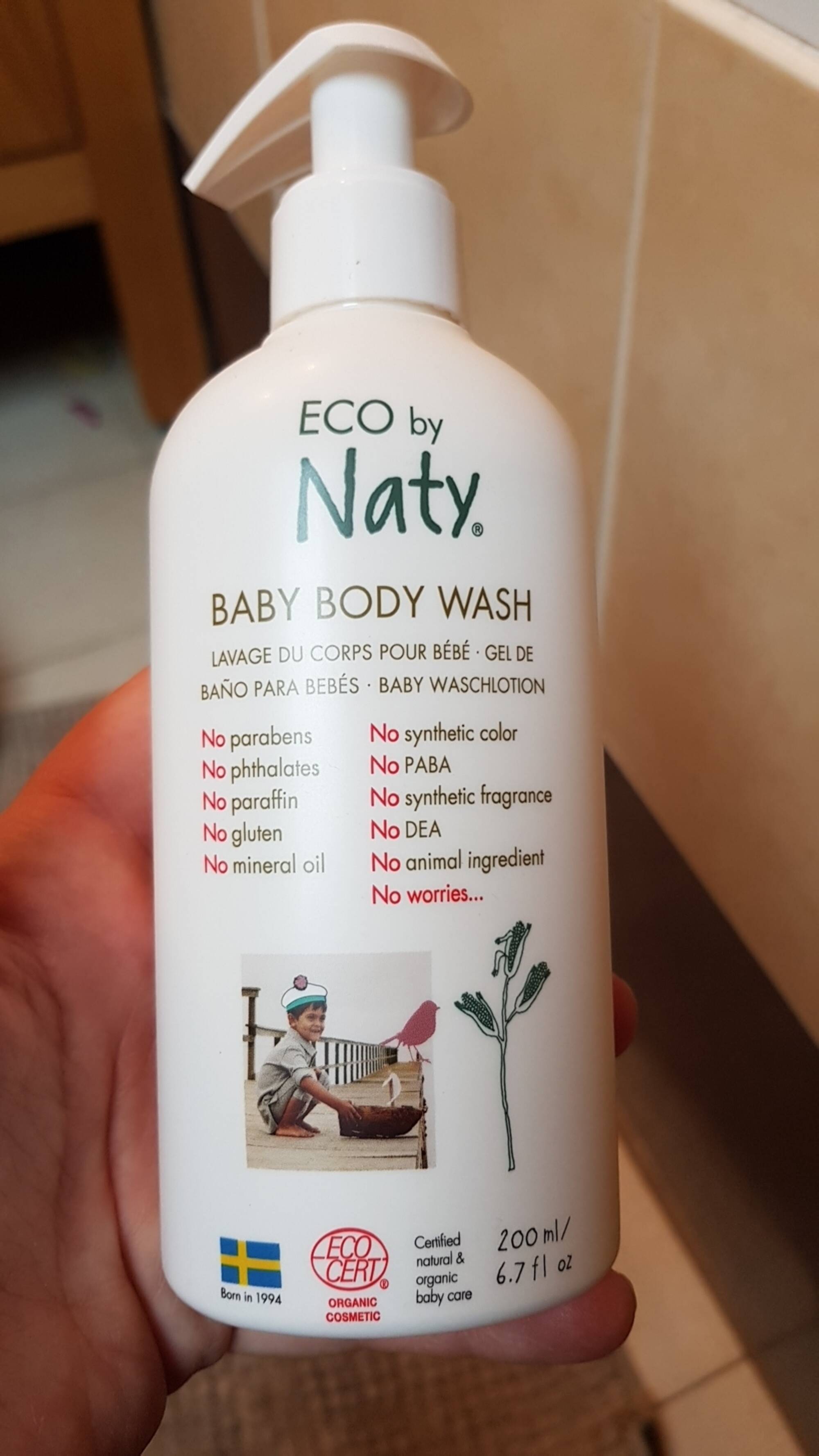 NATY - Eco - Lavage du corps pour bébé