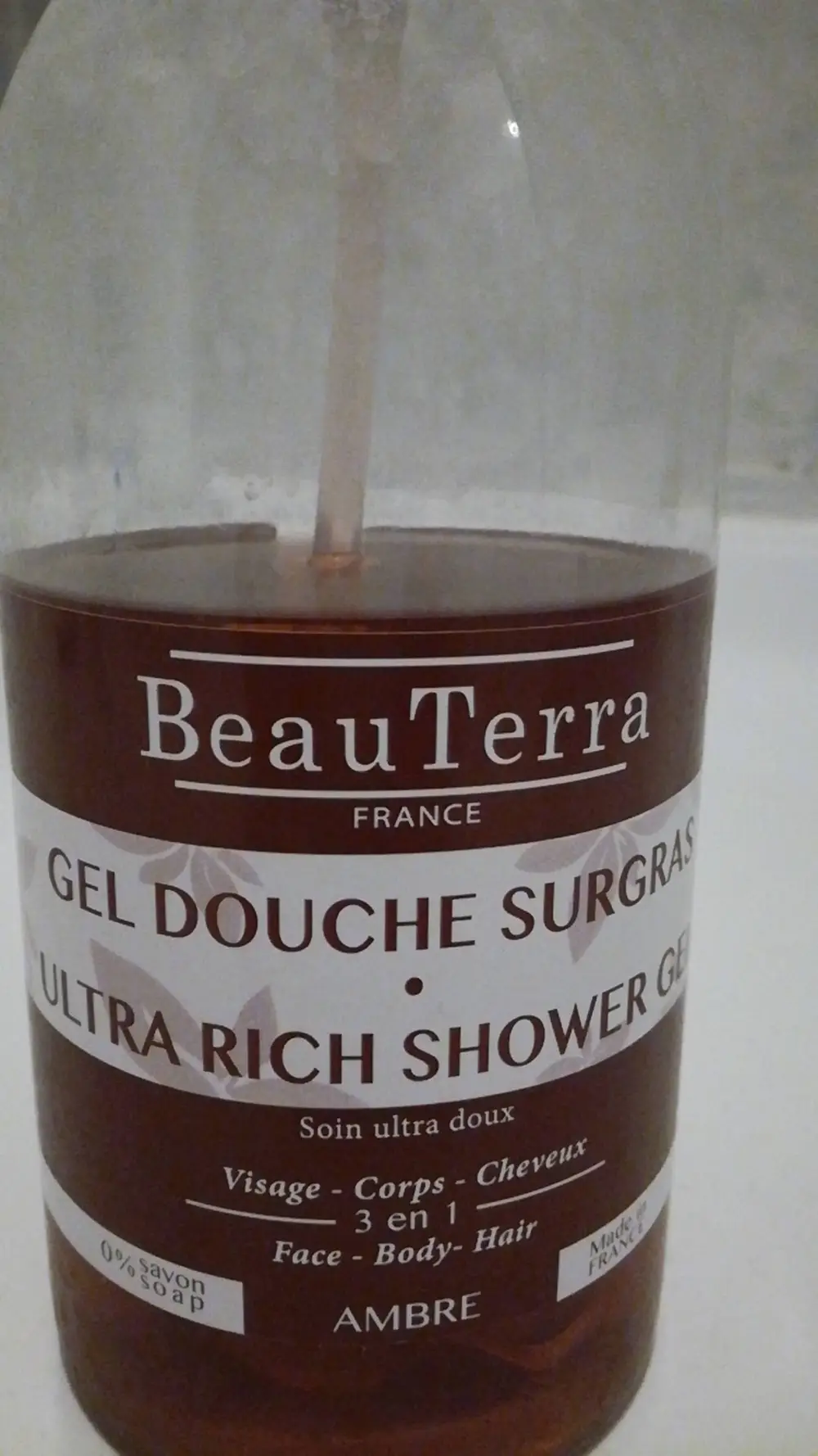 BEAUTERRA - Ambre - Gel douche surgras