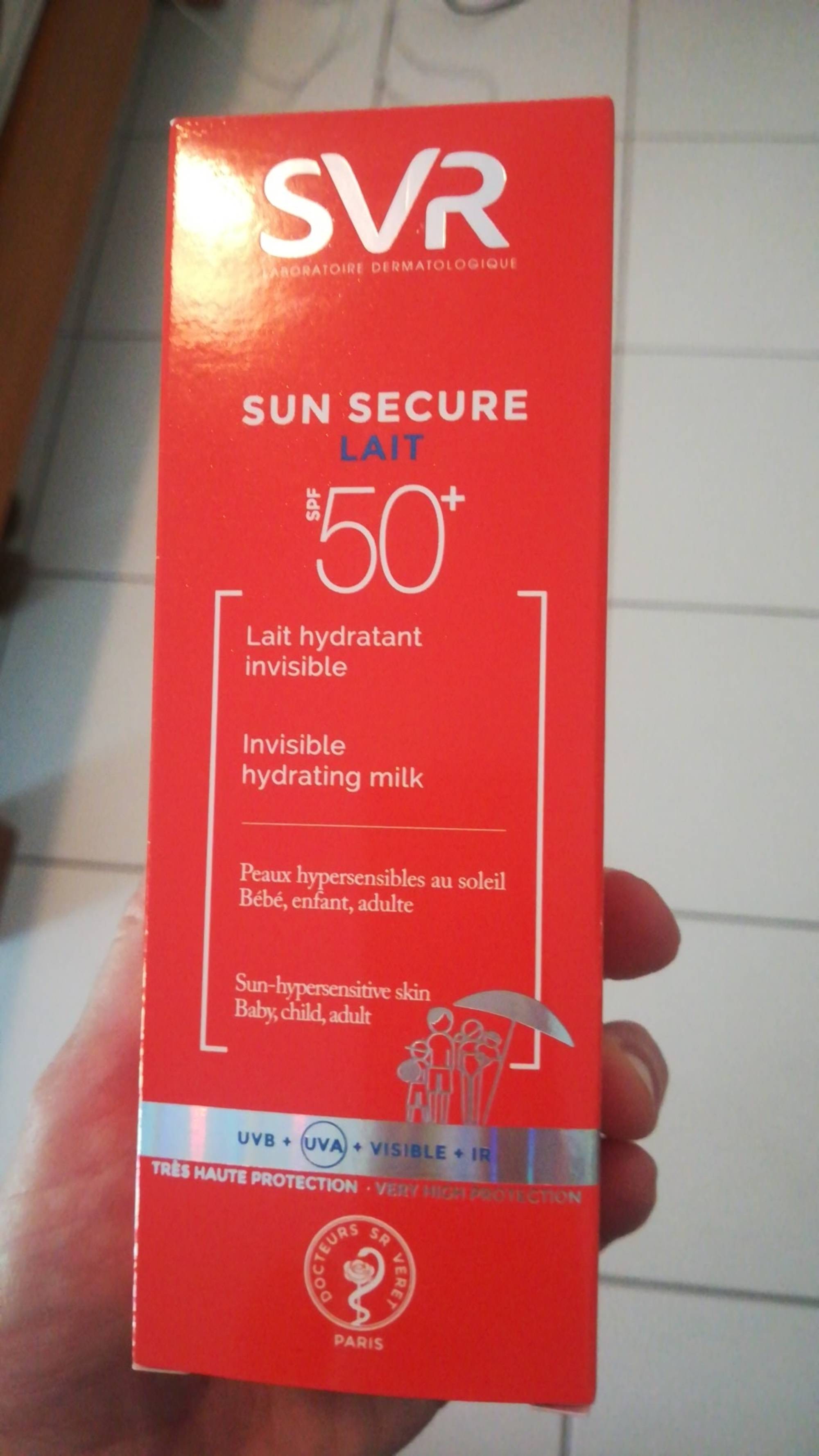 SVR LABORATOIRE DERMATOLOGIQUE - Sun secure - Lait hydratant spf 50+