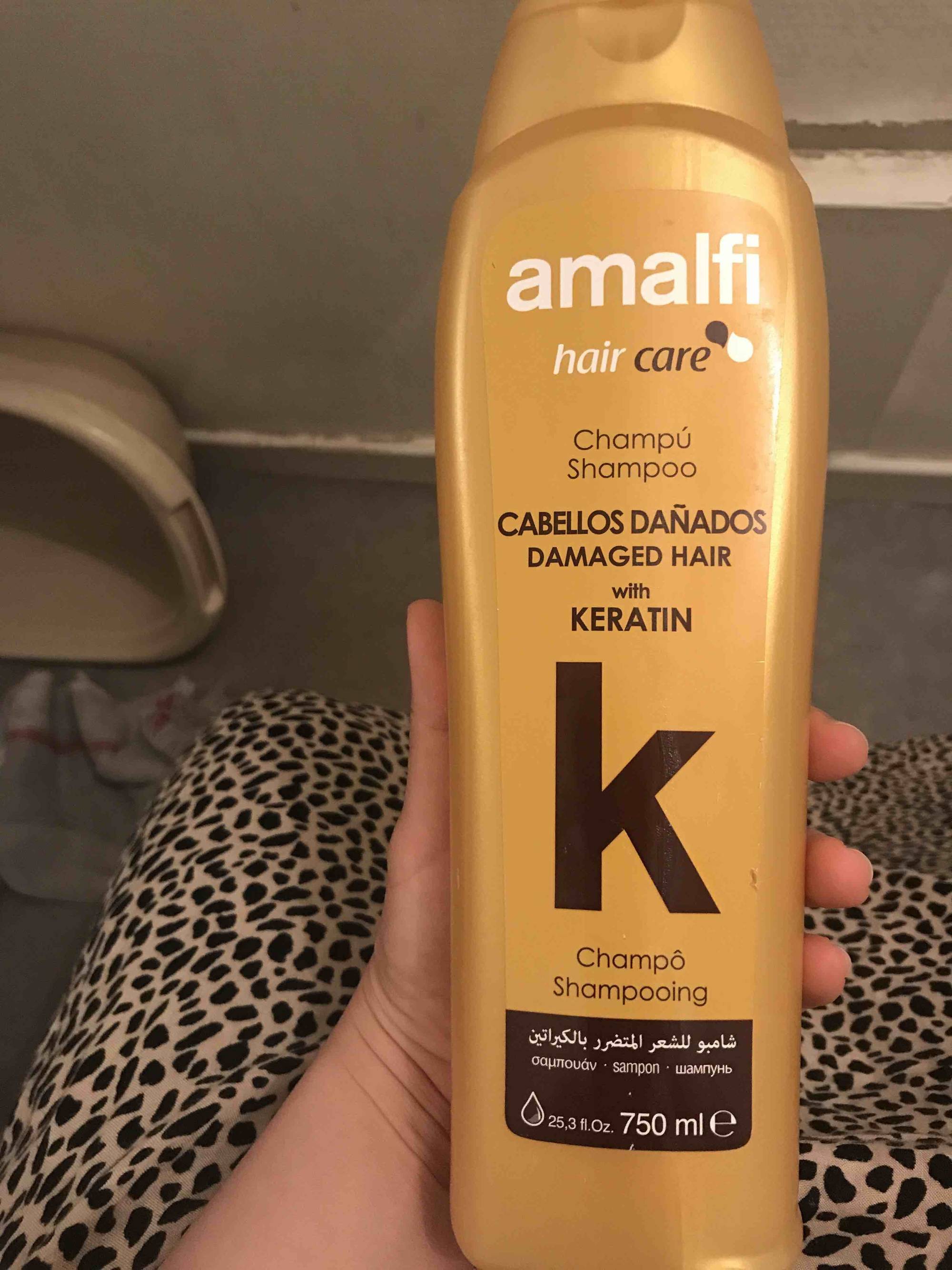 AMALFI - K Shampooing pour cheveux abîmés avec kératine