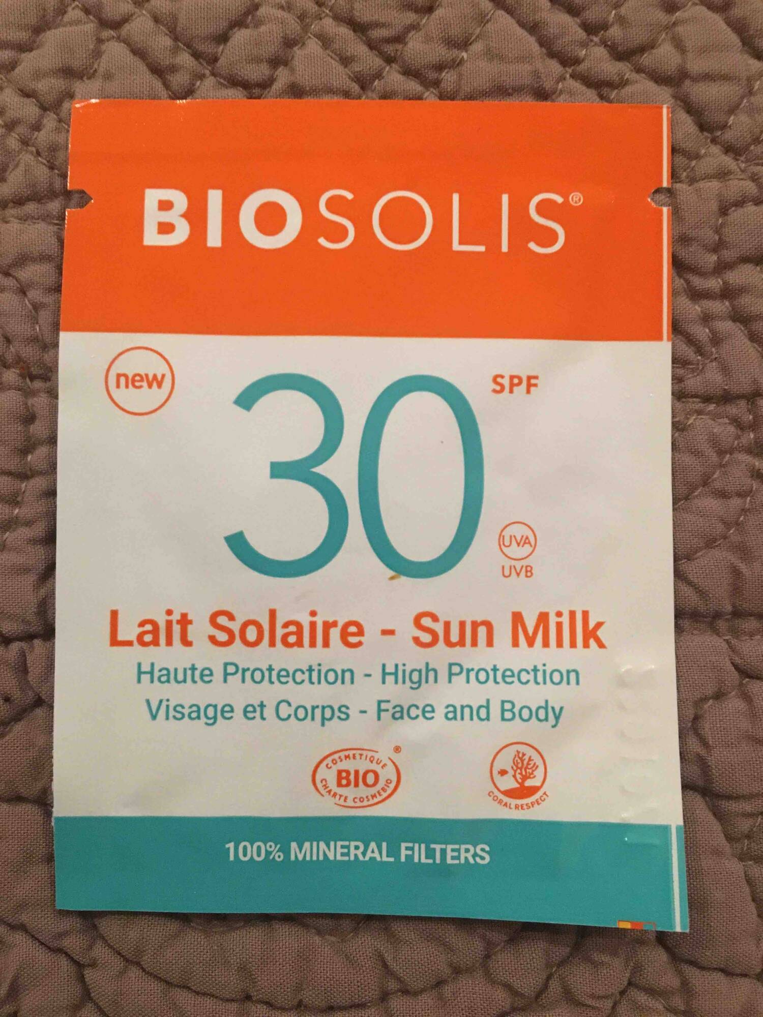BIOSOLIS - Lait solaire SPF 30