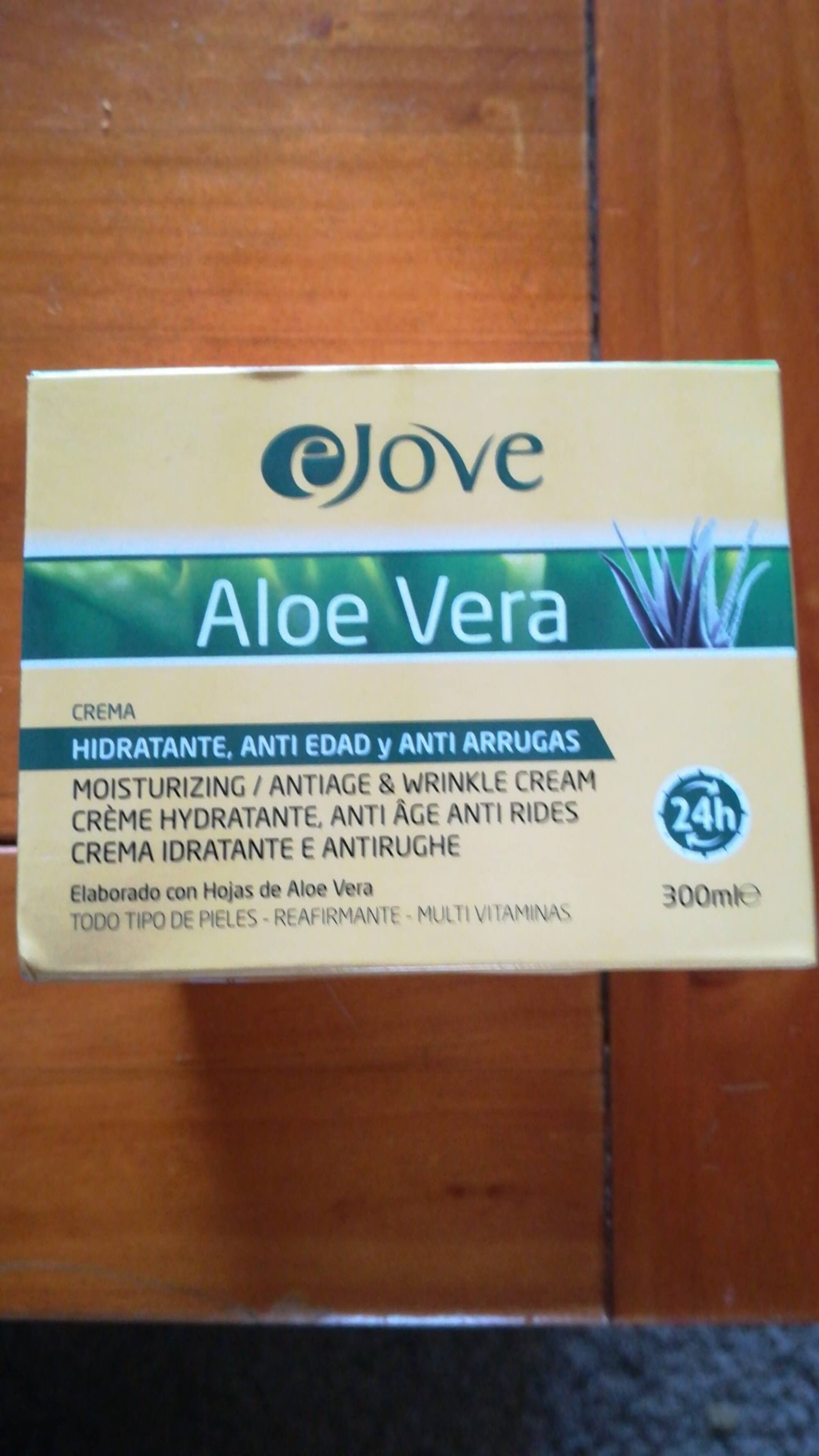 EJOVE - Aloe vera - Crème hydratante anti-âges, anti rides