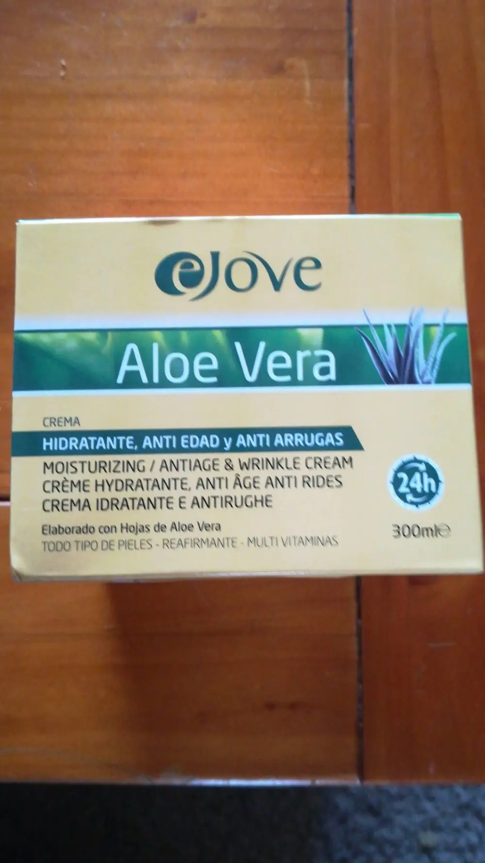 EJOVE - Aloe vera - Crème hydratante anti-âges, anti rides