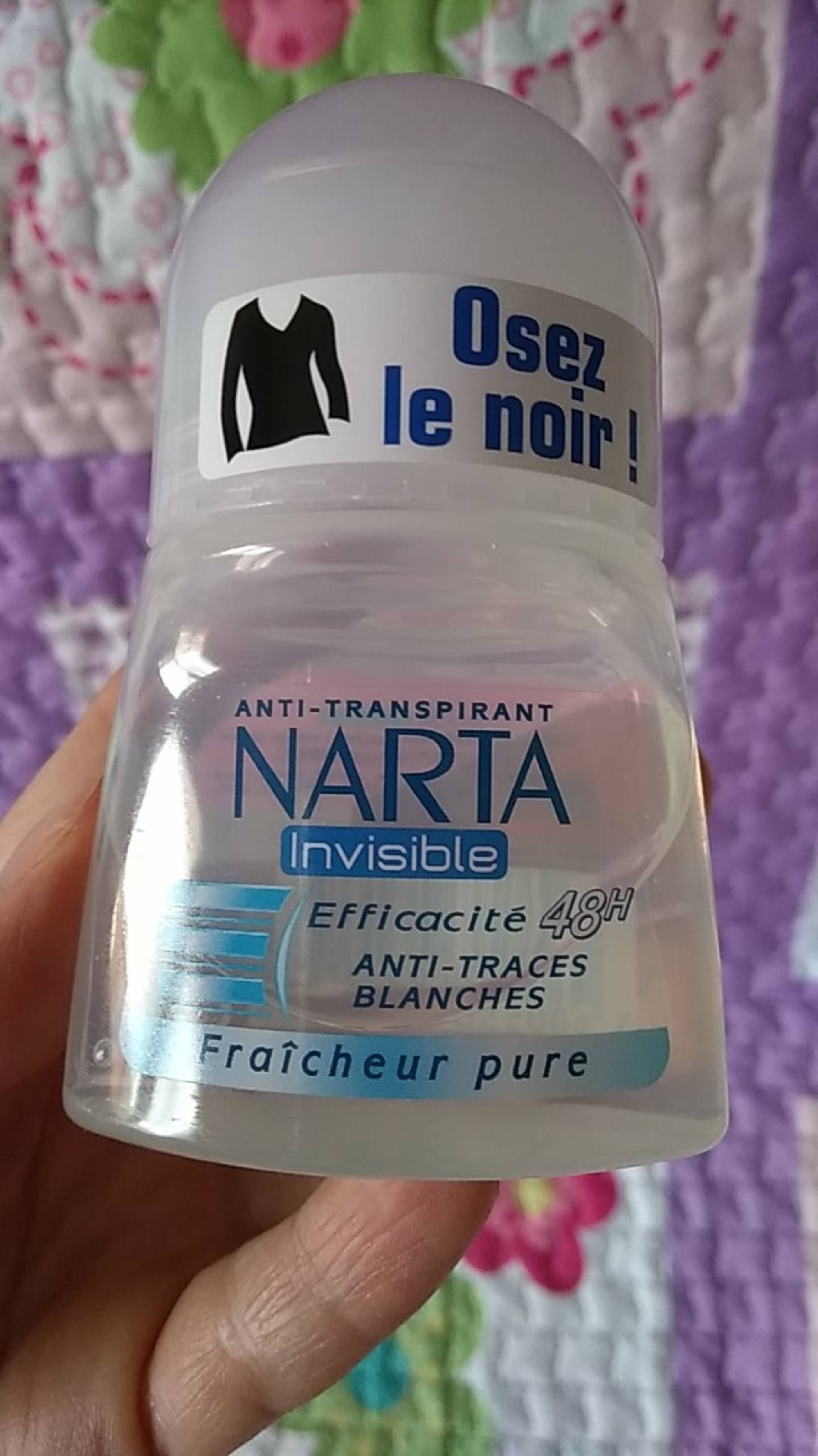 NARTA - Invisible - Déodorant anti-transpirant efficacité 48h