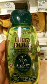 GARNIER - Ultra doux - Shampooing détox thé vert & 5 plantes