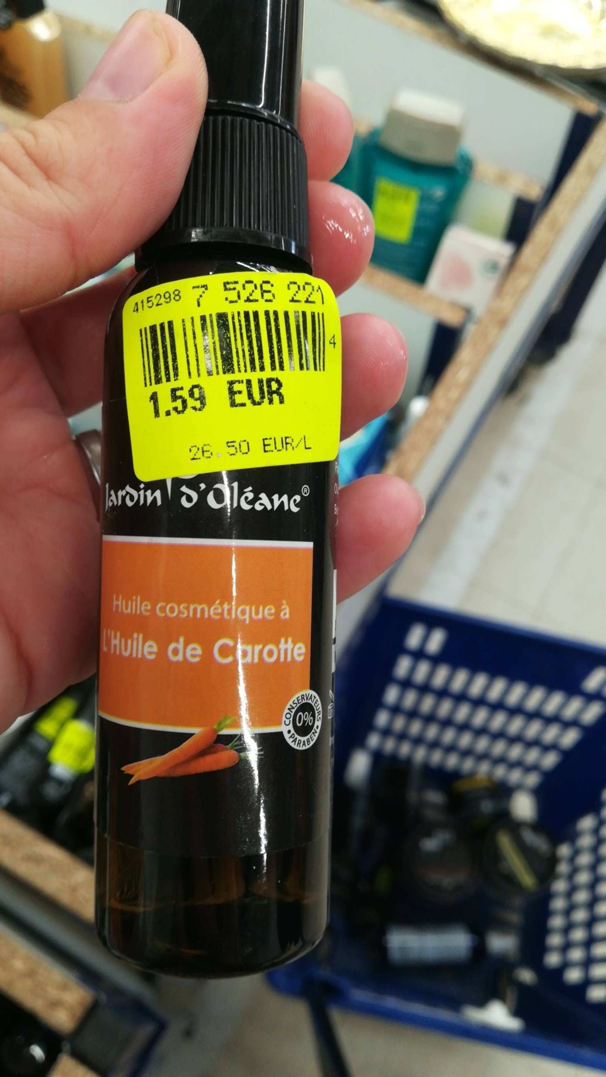 JARDIN D'OLÉANE - Huile cosmétique à l'huile de carotte 