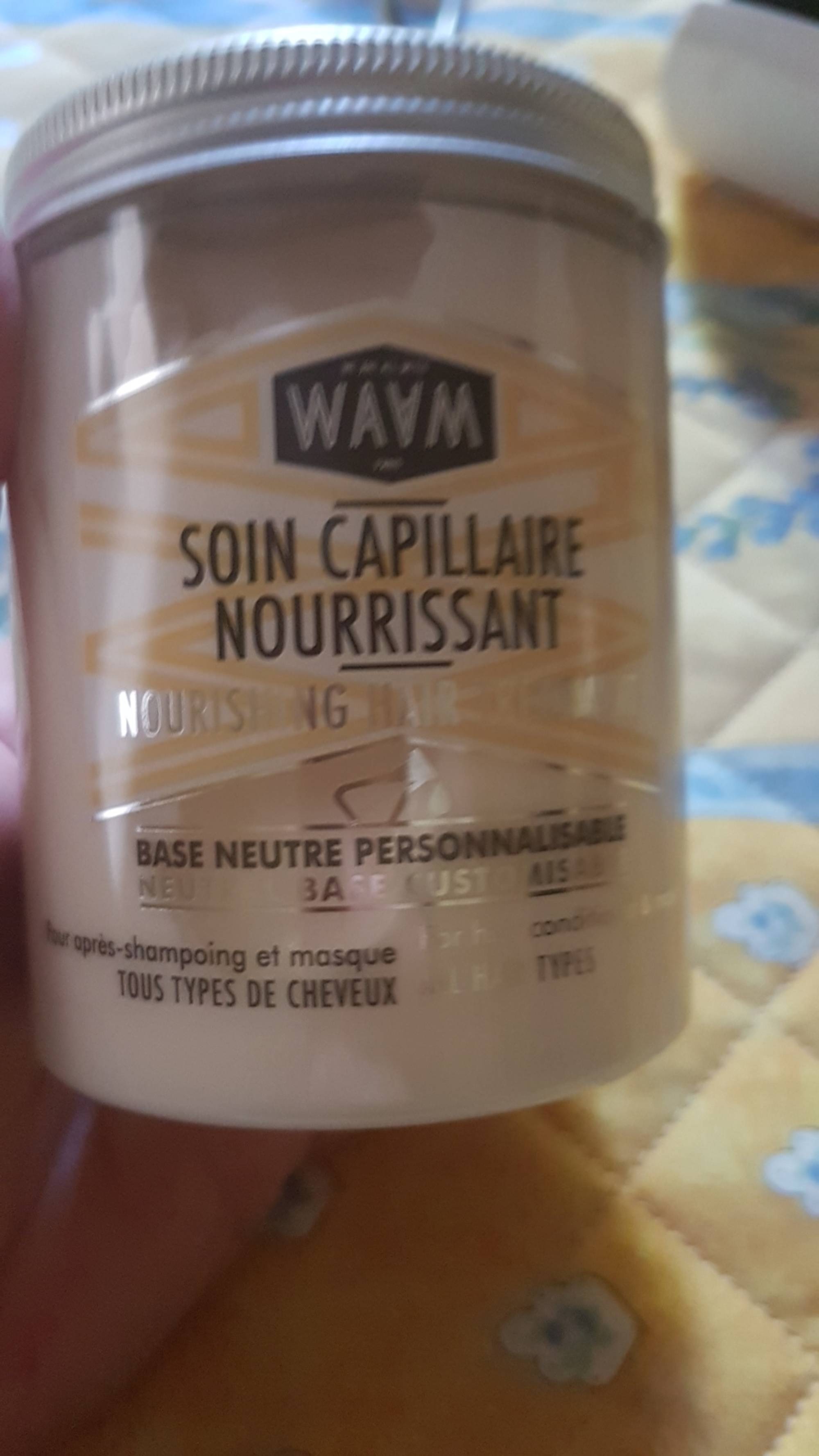 WAAM - Soin capillaire nourrissant pour après shampooing et masque