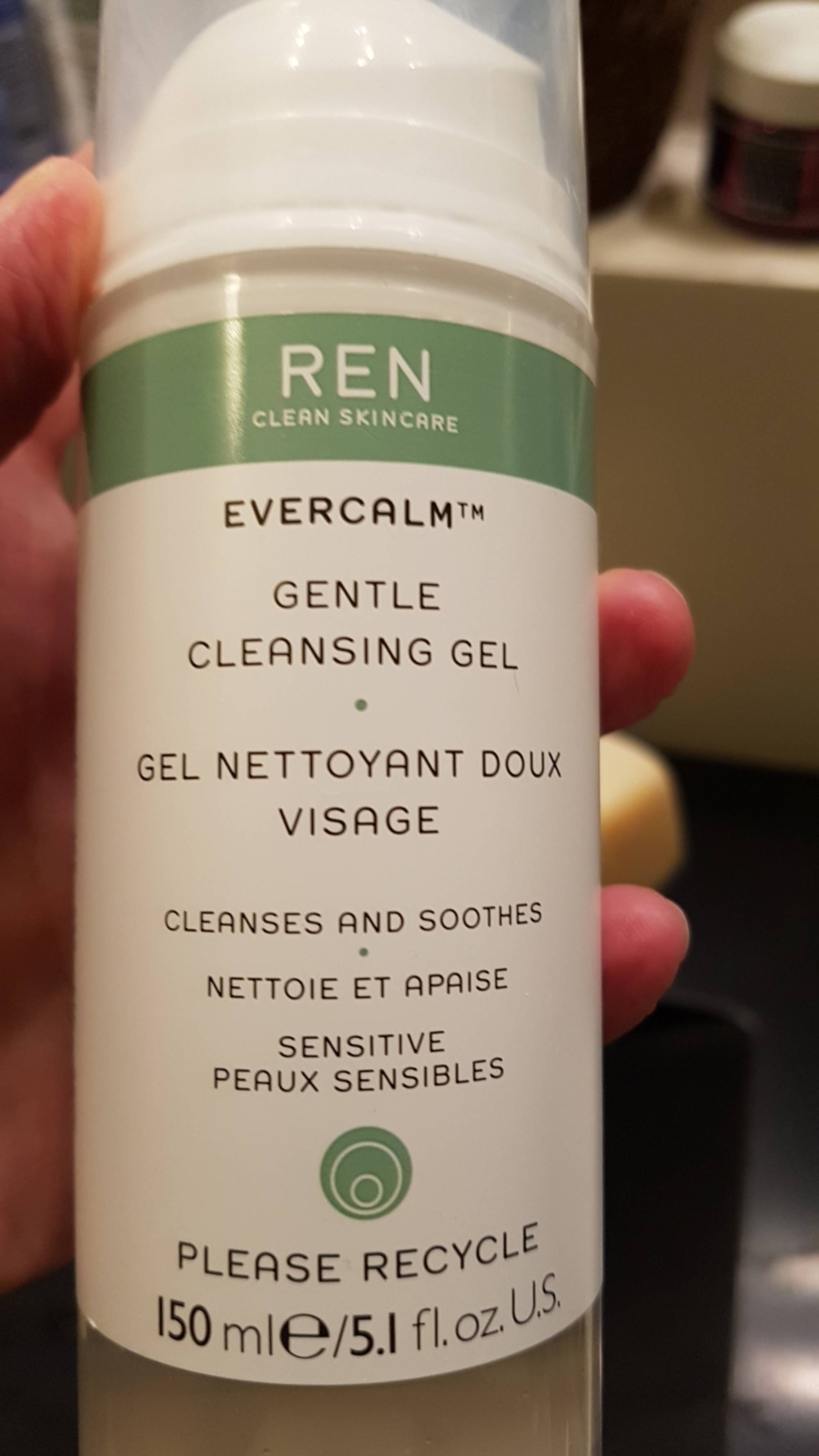 REN CLEAN SKINCARE - Evercalm - Gel nettoyant doux visage