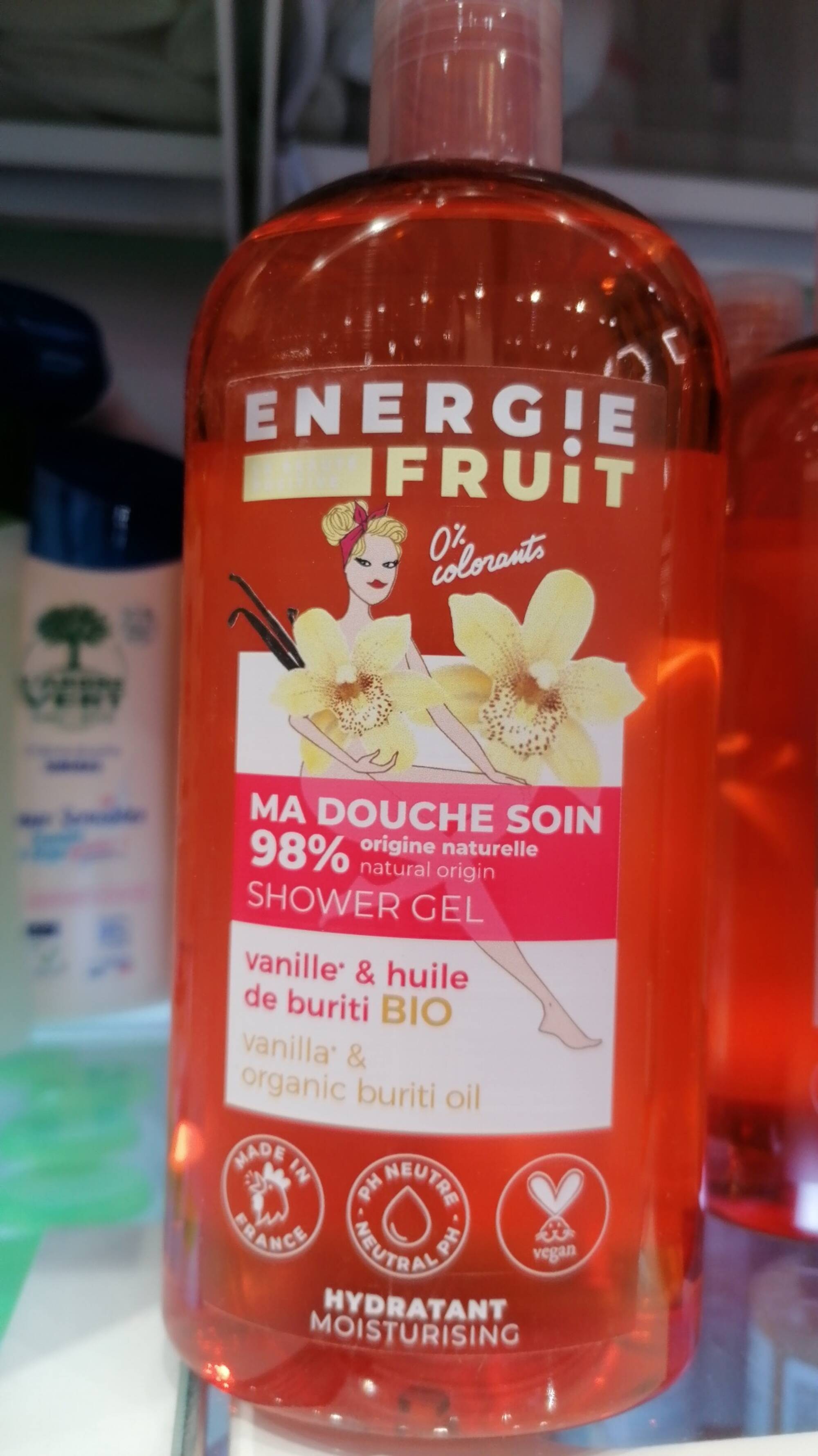 ENERGIE FRUIT - Ma douche soin Vanille & huile de buriti bio