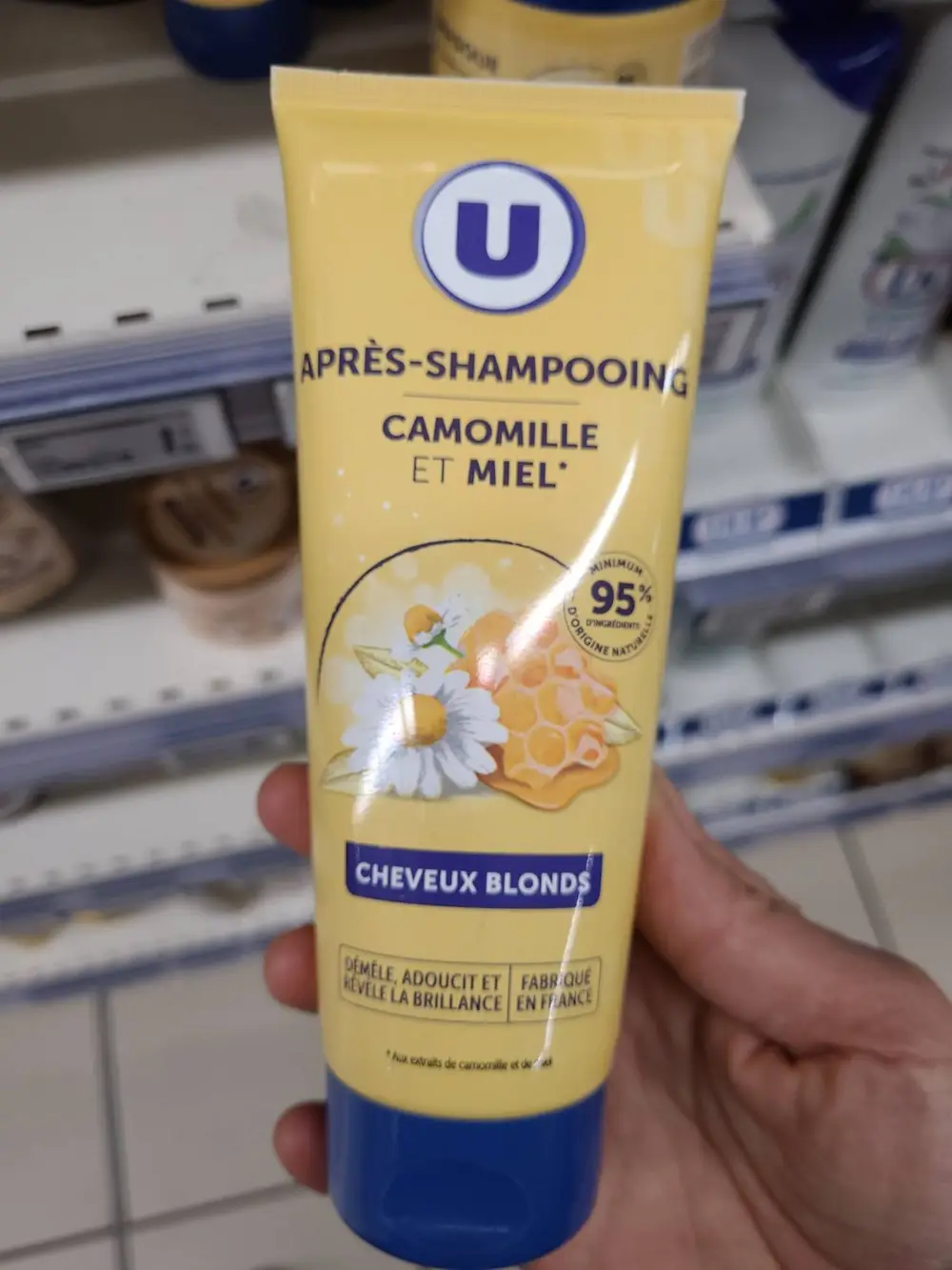 U - Après-shampooing camomille et miel cheveux blonds