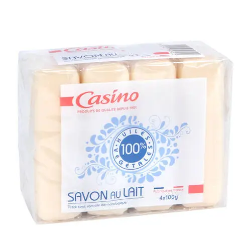 CASINO - CASINO SAVON LAIT 4x100G