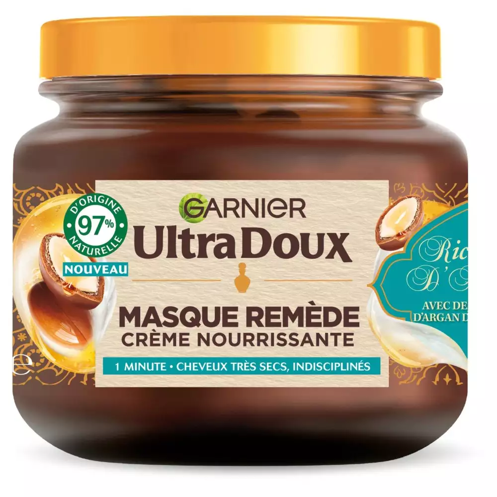 ULTRA DOUX - Ultra Doux Masque Cheveux Remède Disciplinant Cheveux Très Secs Richesse d'Argan ULTRA DOUX