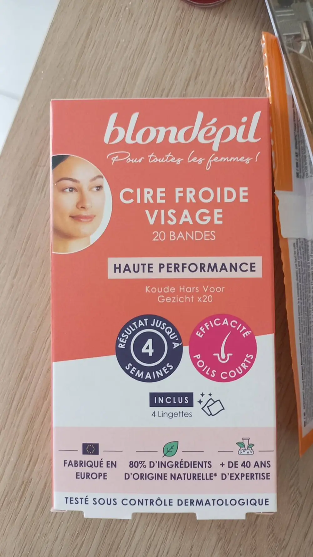 BLONDÉPIL - Cire froide visage