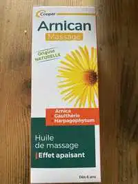 COOPER - Arnican - Huile de massage effet apaisant