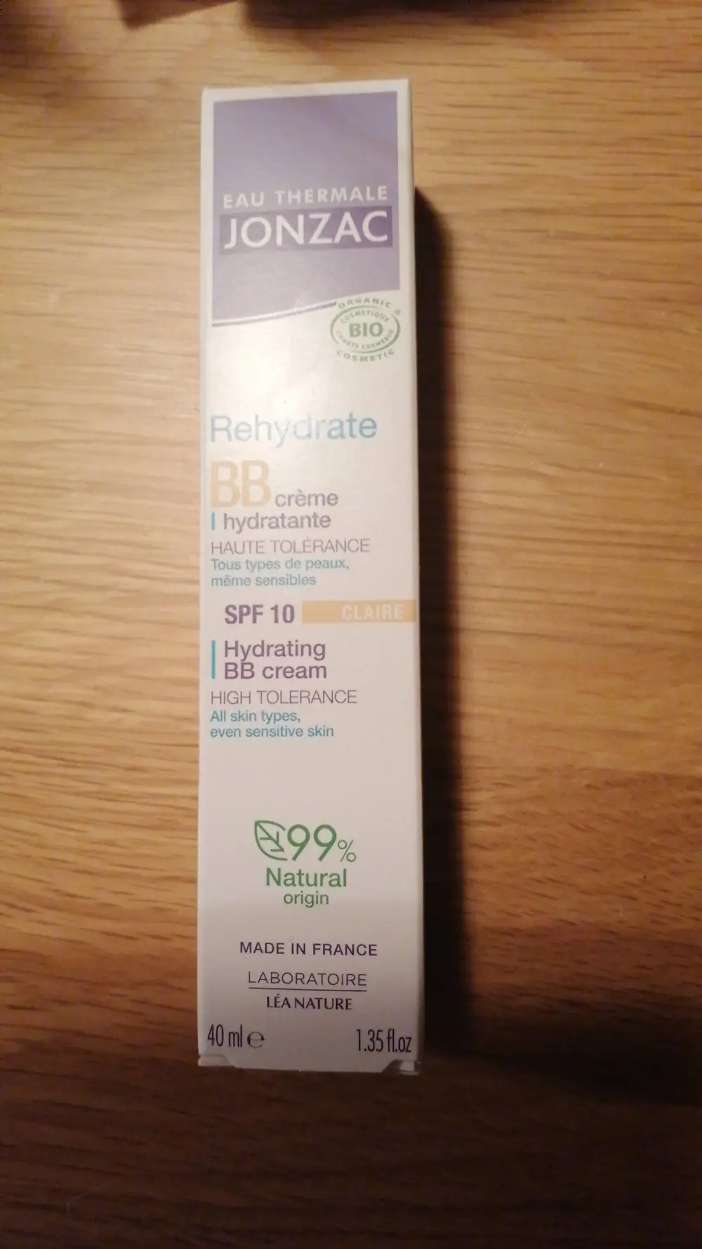 EAU THERMALE JONZAC - Rehydrate - BB crème hydratante spf 10 claire