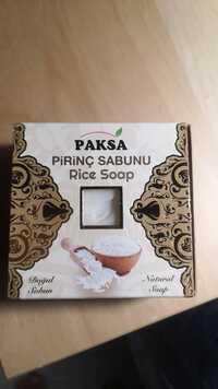 PAKSA - Rice soap - Natural soap