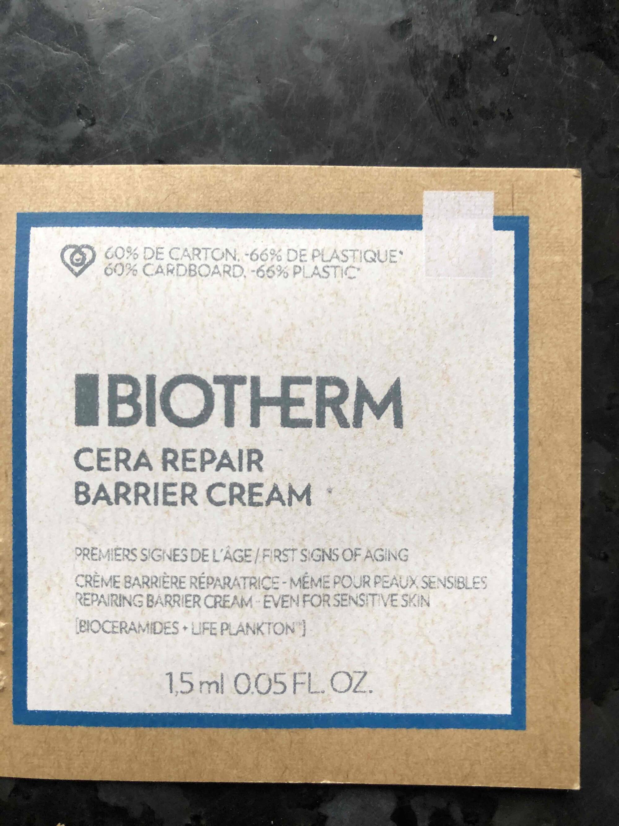 BIOTHERM - Cera repair - Crème barrière réparatrice