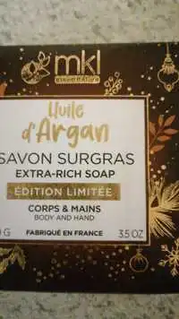 MKL - Savon surgras à l'huile d'argan corps et mains 