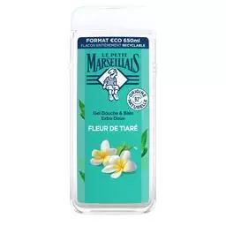 LE PETIT MARSEILLAIS - LE PETIT MARSEILLAIS Gel douche extra doux Fleur/Tiaré LE PETIT MARSEILLAIS 650ml