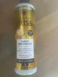 SCHWARZKOPF - Gliss huile précieuse - Lait démêlant express nutritiion