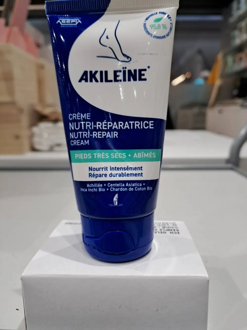 AKILÉINE - Crème nutri-réparatrice pieds très secs